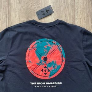 NWT Under Armour Project Rock Iron Paradise Leave Your Legacy Loose Fit T-Shirt